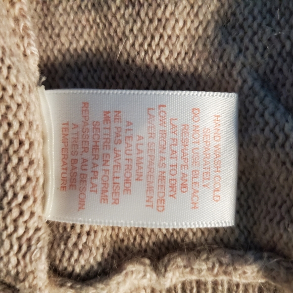 Taupe Cream Mixed Media Sweater Cardigan from Buckle Small NWOT - Picture 11 of 15